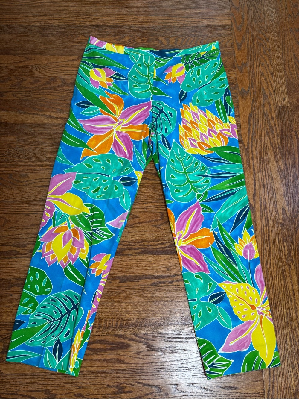 Ralph Lauren Tropical Floral Pants - Blue Multicolor